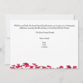 Funeral Invitation - Editable  Save The Date (Achterkant)