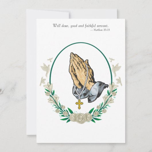 Funeral Invitation  Save The Date (Voorkant)