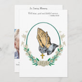 Funeral Invitation  Save The Date (Voorkant / Achterkant)