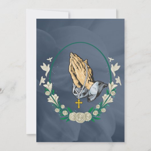 Funeral Invitation  Save The Date (Voorkant)