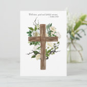 Funeral Invitation  Save The Date (Staand voorkant)