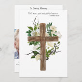 Funeral Invitation  Save The Date (Voorkant / Achterkant)