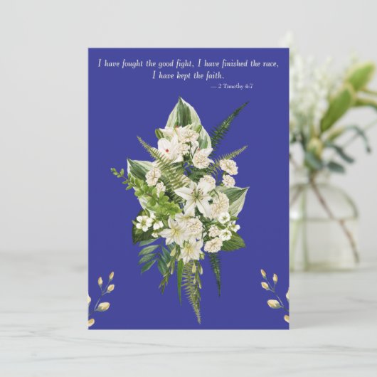 Funeral Invitation Save The Date (Staand voorkant)