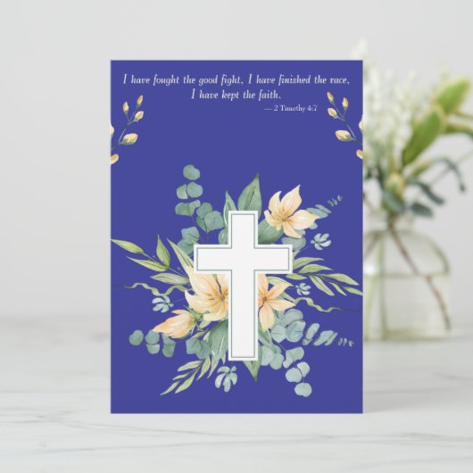 Funeral Invitation Save The Date (Staand voorkant)