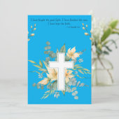 Funeral Invitation  Save The Date (Staand voorkant)