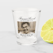 Funeral Keepsake Memorial Photo Shot Glas (Voorkant)