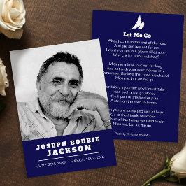 Funeral laat me een wit duif gebeden/gedicht maken visitekaartje