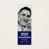 Funeral laat me een wit duif gedicht bladwijzer ma mini visitekaartjes (Voorkant)