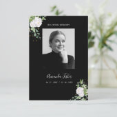 Funeral Loved One on White Floral Wreath Memorial (Staand voorkant)