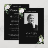 Funeral Loved One on White Floral Wreath Memorial (Voorkant / Achterkant)