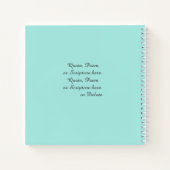 Funeral, Loving Memory, Bleek Blauwgroen, naamdata Notitieboek (Achterkant)