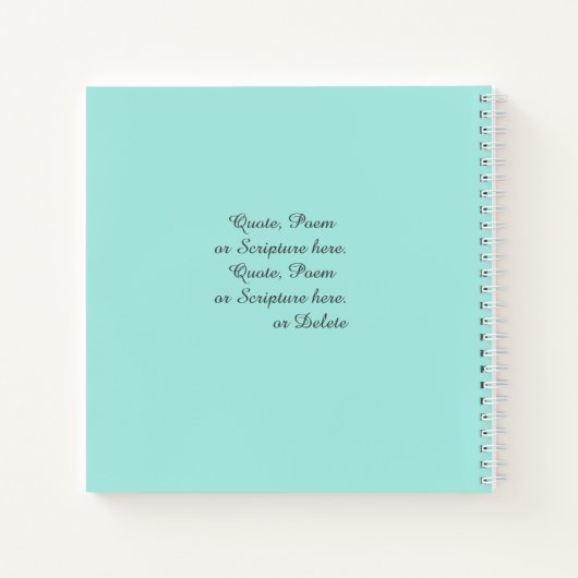 Funeral, Loving Memory, Bleek Blauwgroen, naamdata Notitieboek (Achterkant)