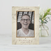 Funeral Mannen hielden van een vader die weg was (Staand voorkant)