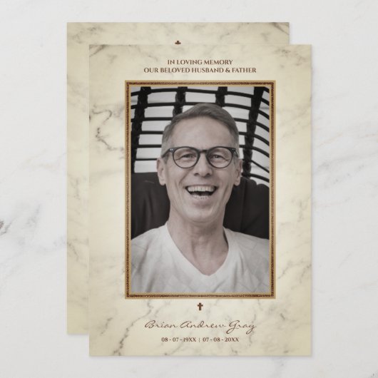 Funeral Mannen hielden van een vader die weg was (Voorkant / Achterkant)