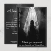 Funeral Meal Menu Card in the light (Voorkant / Achterkant)
