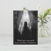Funeral Meal Menu Card in the light (Staand voorkant)