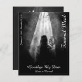 Funeral Meal Menu Card in the light (Voorkant / Achterkant)