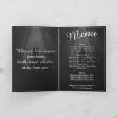 Funeral Meal Menu Card in the light (Binnen)