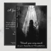 Funeral Meal Menu Card in the light (Voorkant / Achterkant)