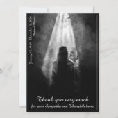 Funeral Meal Menu Card in the light (Voorkant)