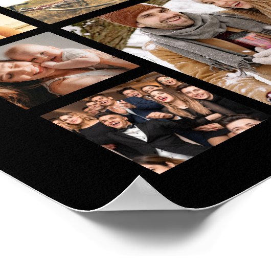 Funeral Memorial 100 Photo Collage Poster (Hoek)