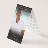 Funeral Memorial 2 Foto's gevouwen gebedde Kaarten (Voorkant)