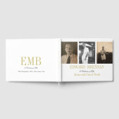 Funeral Memorial 3 Foto Simple Elegant Gastenboek (Volledig)