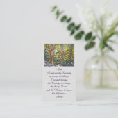 Funeral Memorial Afbeelding Sympathcard Visitekaartje (Staand voorkant)