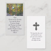 Funeral Memorial Afbeelding Sympathcard Visitekaartje (Voorkant / Achterkant)