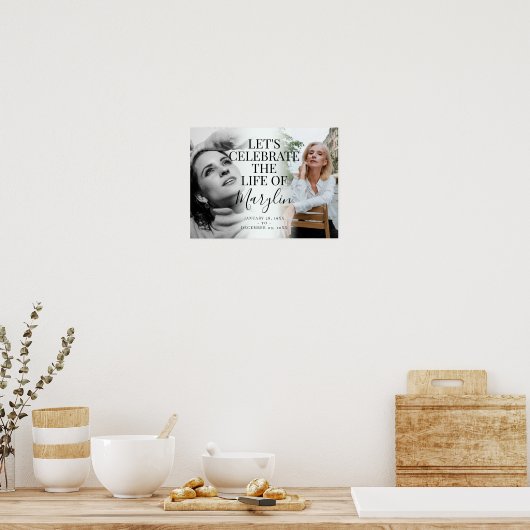 Funeral Memorial before & After Photo Poster (Keuken)