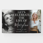 Funeral Memorial before & After Photo Spandoek (Horizontaal)