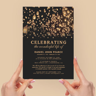 Funeral Memorial Chinese Sky Lantern Kaart