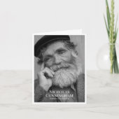 Funeral Memorial Classic Simple Photo and Message Bedankkaart (Voorkant)