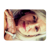 Funeral Memorial Classic Simple Photo Card Magneet (Horizontaal)