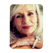 Funeral Memorial Classic Simple Photo Card Magneet (Verticaal)