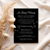 Funeral Memorial Dandelion | Viering van het leven Kaart