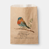 Funeral Memorial Favor Bluebird Bird Seed  Bedankzakje (Voorkant)