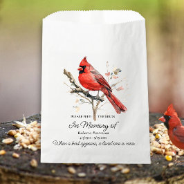 Funeral Memorial Favor Cardinal Bird Seed  Bedankzakje