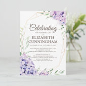 Funeral Memorial Floral Flower Geometric Woodsy Kaart (Staand voorkant)