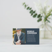 Funeral Memorial Forever in ons hart Foto Card Visitekaartje (Staand voorkant)