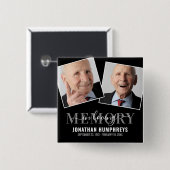 Funeral Memorial Foto Button (Voorkant /achterkant)