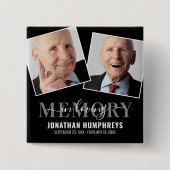Funeral Memorial Foto Button (Voorkant)