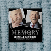 Funeral Memorial Foto Button