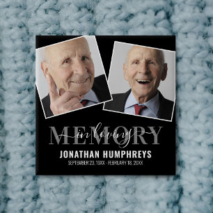 Funeral Memorial Foto Button