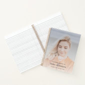 Funeral Memorial Foto Modern Guest Book Notitieboe Notitieboek (Binnen)