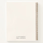 Funeral Memorial Foto Modern Guest Book Notitieboe Notitieboek (Achterkant)