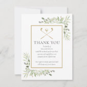 Funeral Memorial Greenery Golfer Photo Bedankkaart (Voorkant)