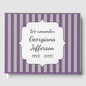 Funeral Memorial Guestbook Gastenboek (Voorkant)