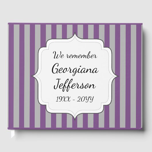 Funeral Memorial Guestbook Gastenboek (Voorkant)