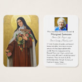 Funeral Memorial Heilige Kaart St. Therese Lisieux (Voorkant /achterkant)